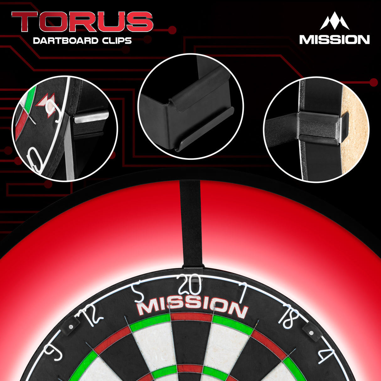 Mission Torus - Spare Board Clips - 3 per pack