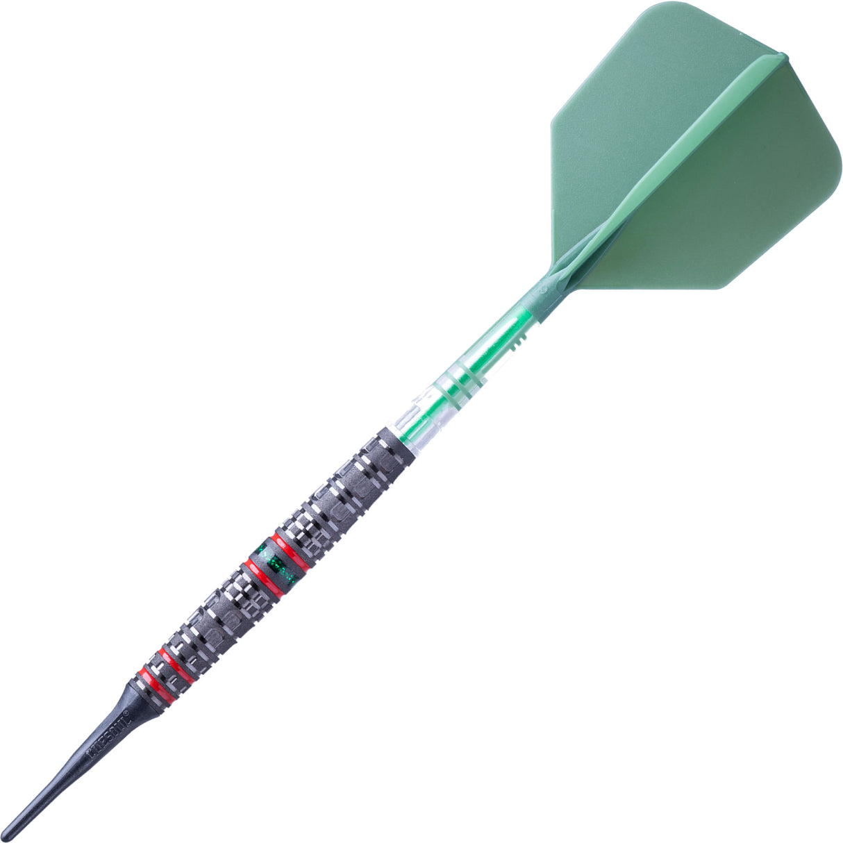 Cuesoul Engine V1 Darts - Soft Tip - 90% Tungsten - Hope Ring - Green