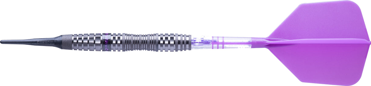 Cuesoul Engine V2 Darts - Soft Tip  - 90% Tungsten - Hope Ring - Purple