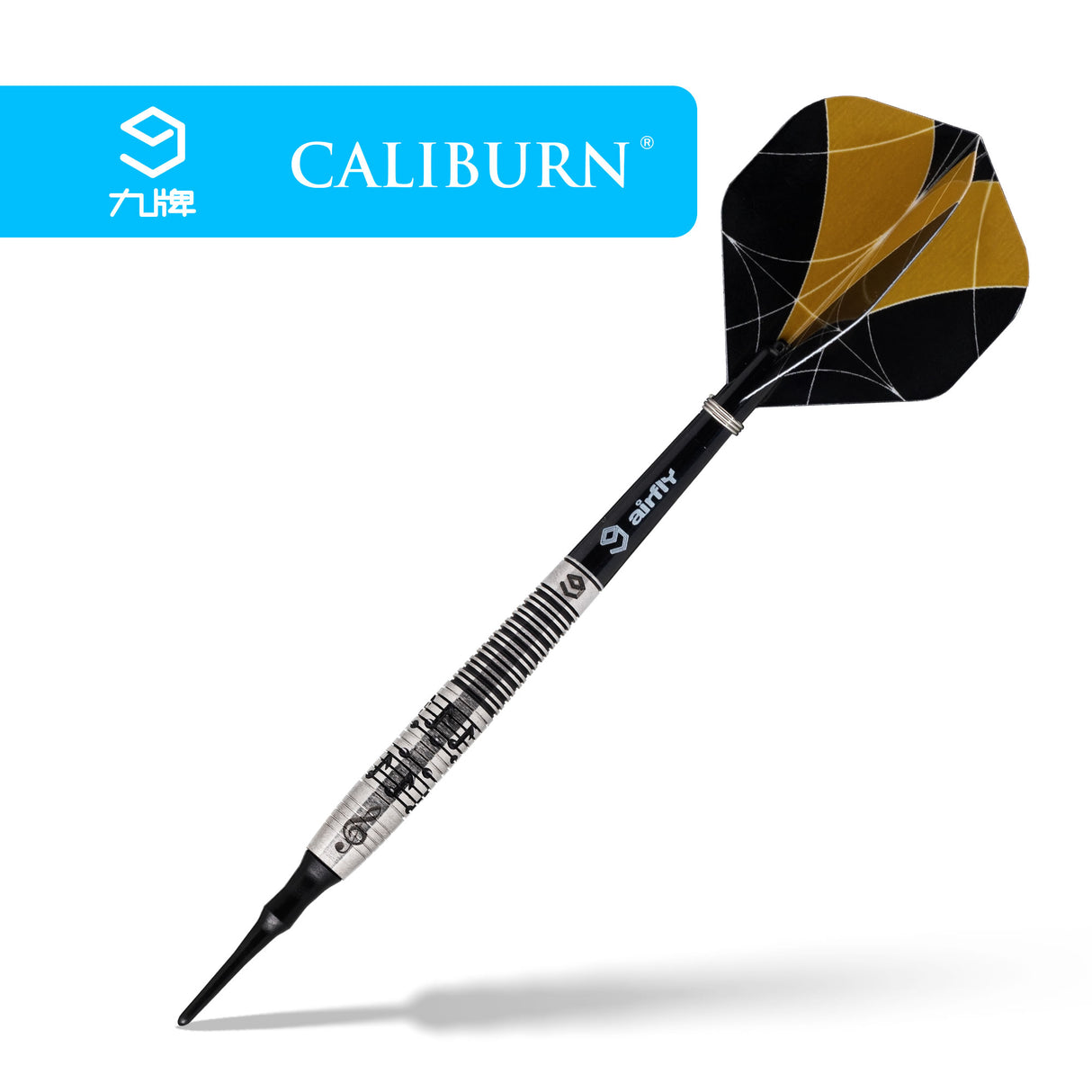 Caliburn Player Darts - Soft Tip - 90% - Black Rings - Melody