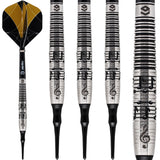 Caliburn Player Darts - Soft Tip - 90% - Black Rings - Melody