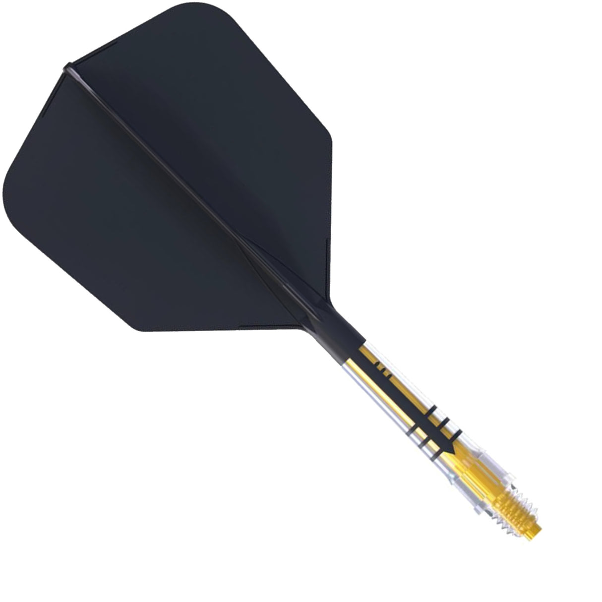 Cuesoul Rost T19 Carbon Fibre - Integrated Dart Shaft and Flights - Big Wing - Black