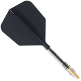 Cuesoul Rost T19 Carbon Fibre - Integrated Dart Shaft and Flights - Big Wing - Black