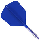 Cuesoul Rost T19 Carbon Fibre - Integrated Dart Shaft and Flights - Big Wing - Blue