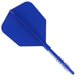 Cuesoul Rost T19 Carbon Fibre - Integrated Dart Shaft and Flights - Big Wing - Blue