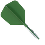 Cuesoul Rost T19 Carbon Fibre - Integrated Dart Shaft and Flights - Big Wing - Green