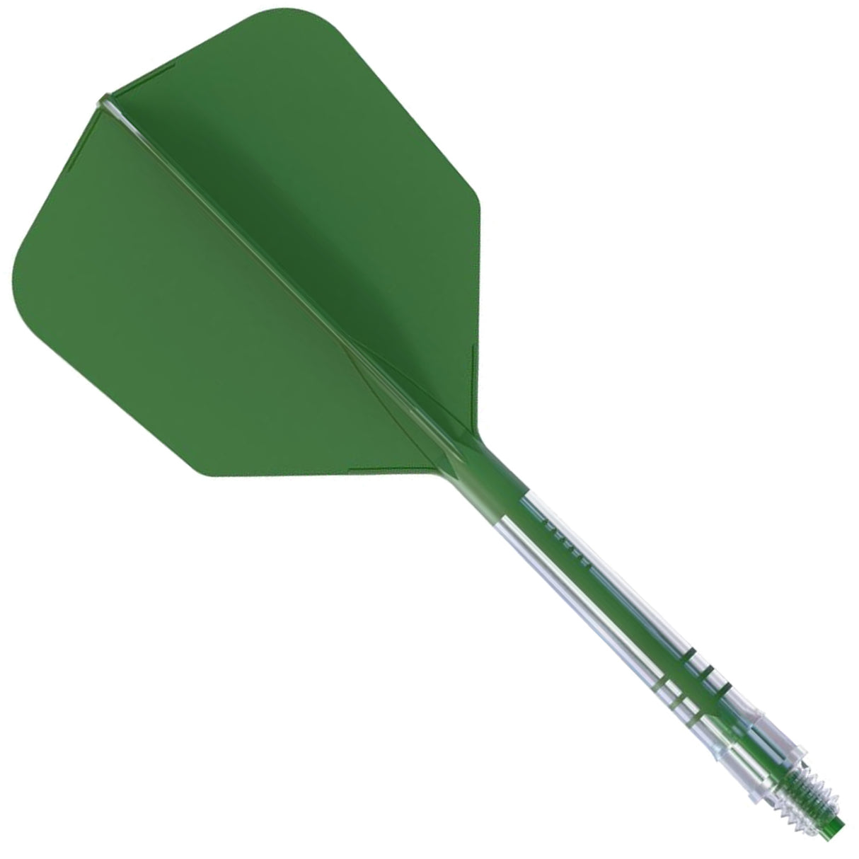 Cuesoul Rost T19 Carbon Fibre - Integrated Dart Shaft and Flights - Big Wing - Green