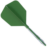 Cuesoul Rost T19 Carbon Fibre - Integrated Dart Shaft and Flights - Big Wing - Green