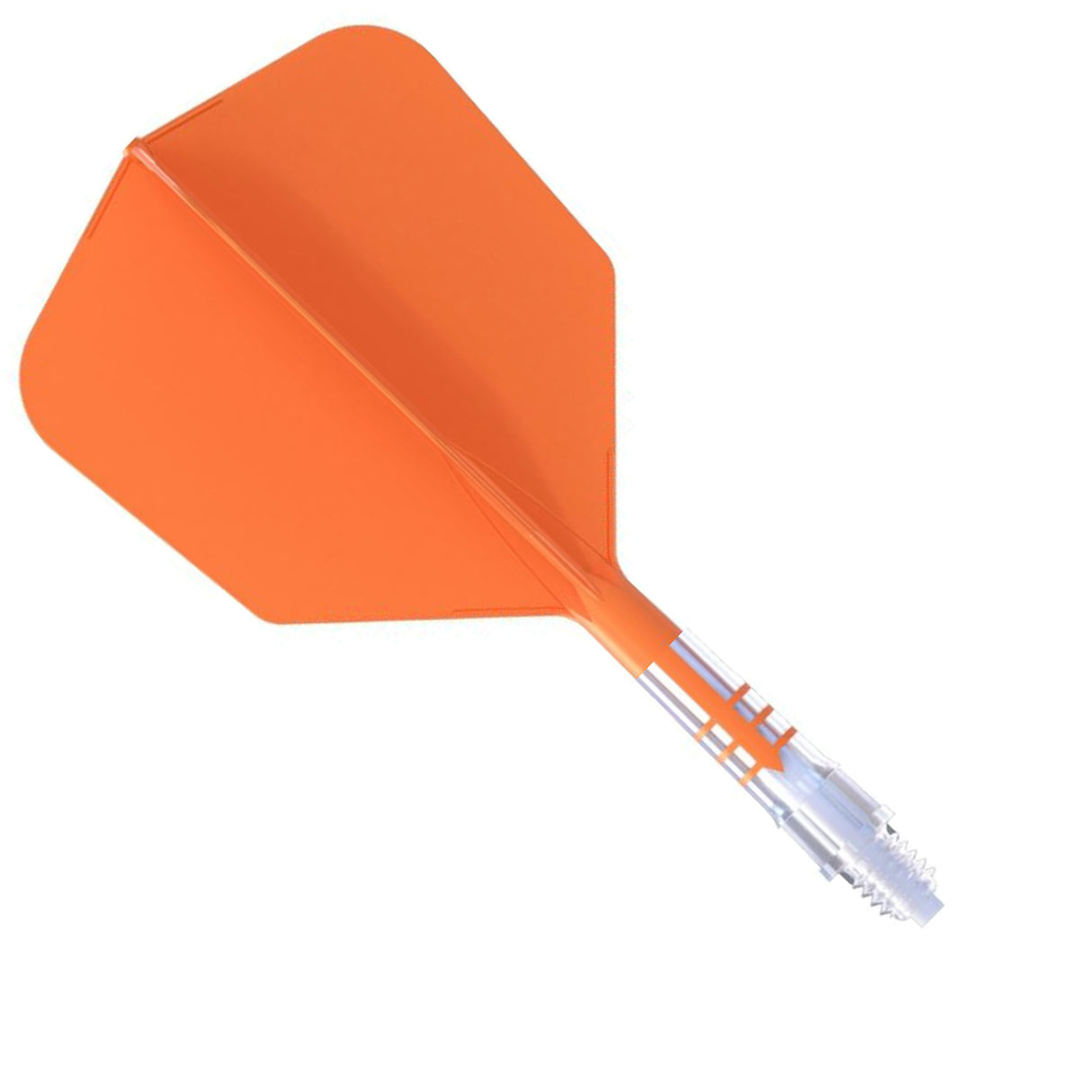 Cuesoul Rost T19 Carbon Fibre - Integrated Dart Shaft and Flights - Big Wing - Orange