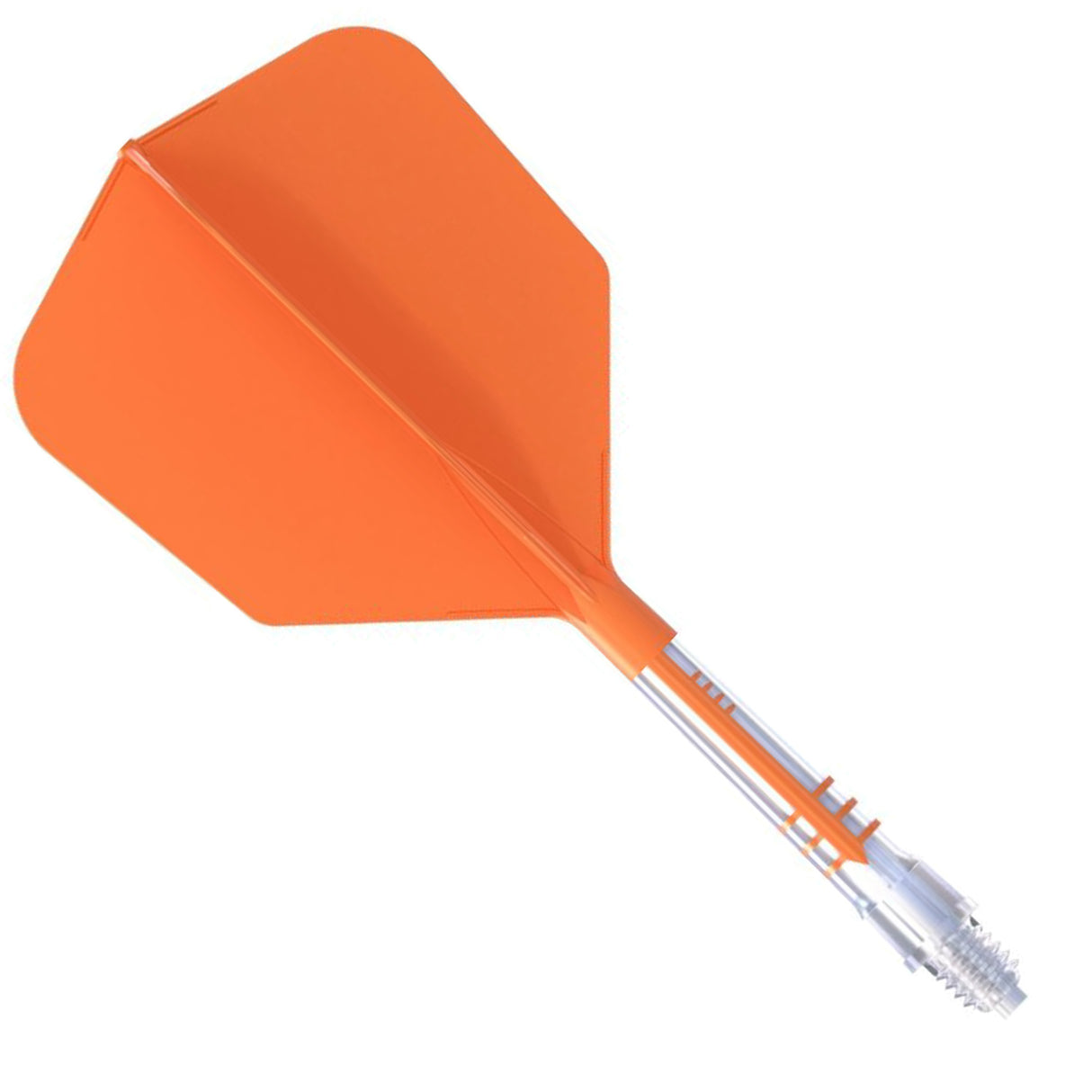 Cuesoul Rost T19 Carbon Fibre - Integrated Dart Shaft and Flights - Big Wing - Orange