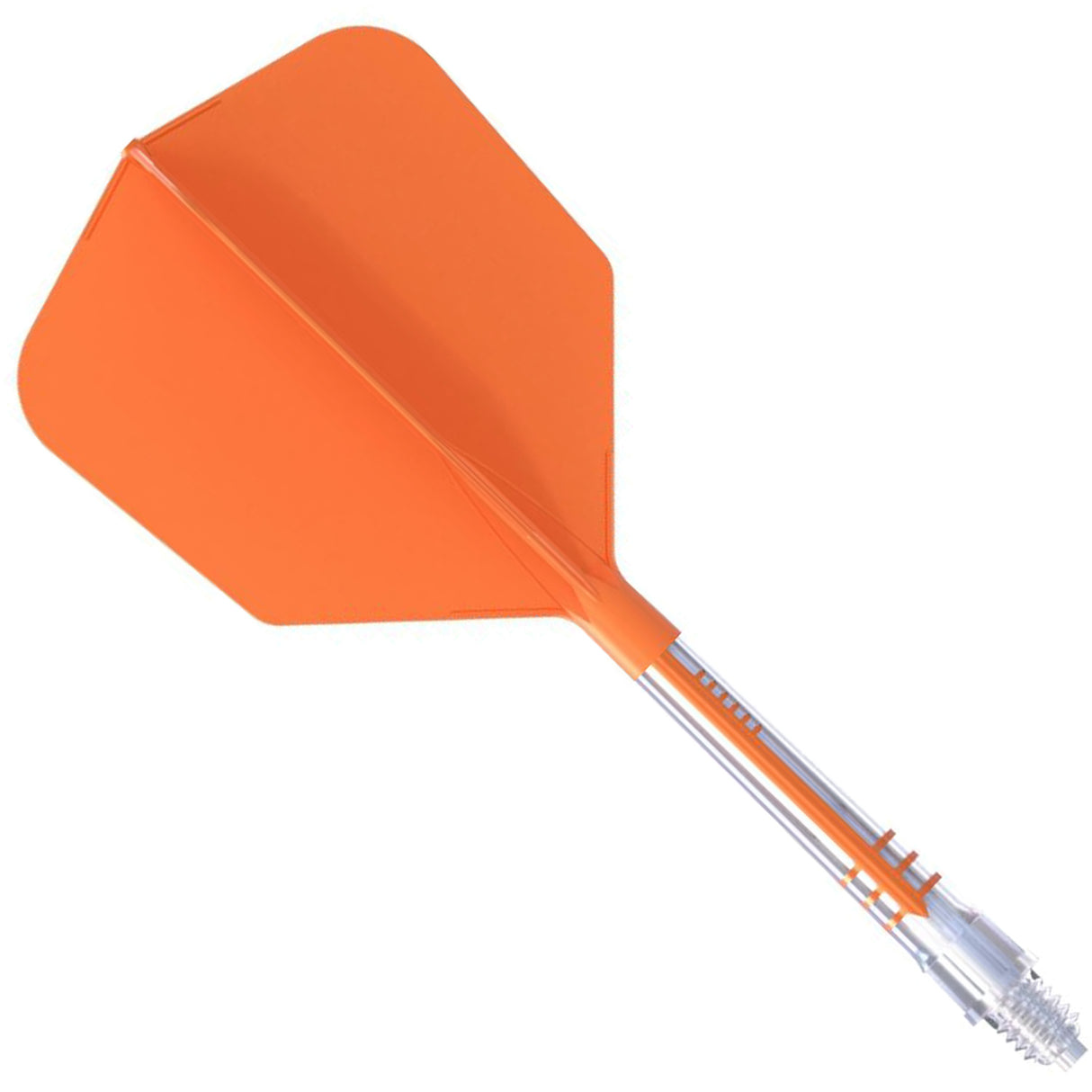 Cuesoul Rost T19 Carbon Fibre - Integrated Dart Shaft and Flights - Big Wing - Orange