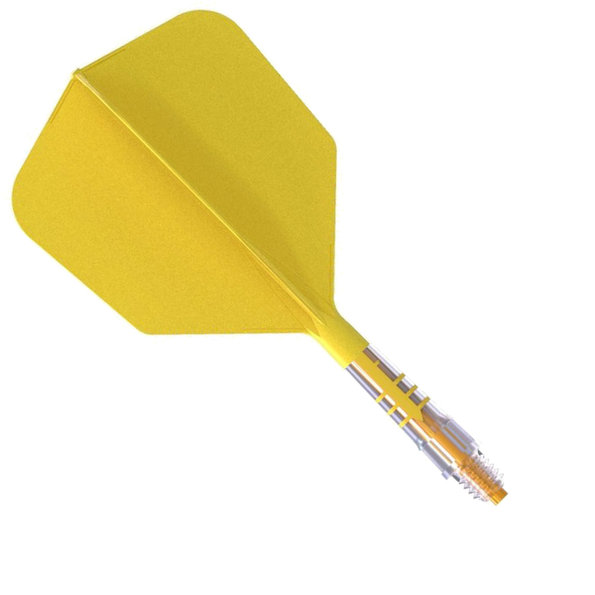 Cuesoul Rost T19 Carbon Fibre - Integrated Dart Shaft and Flights - Big Wing - Yellow