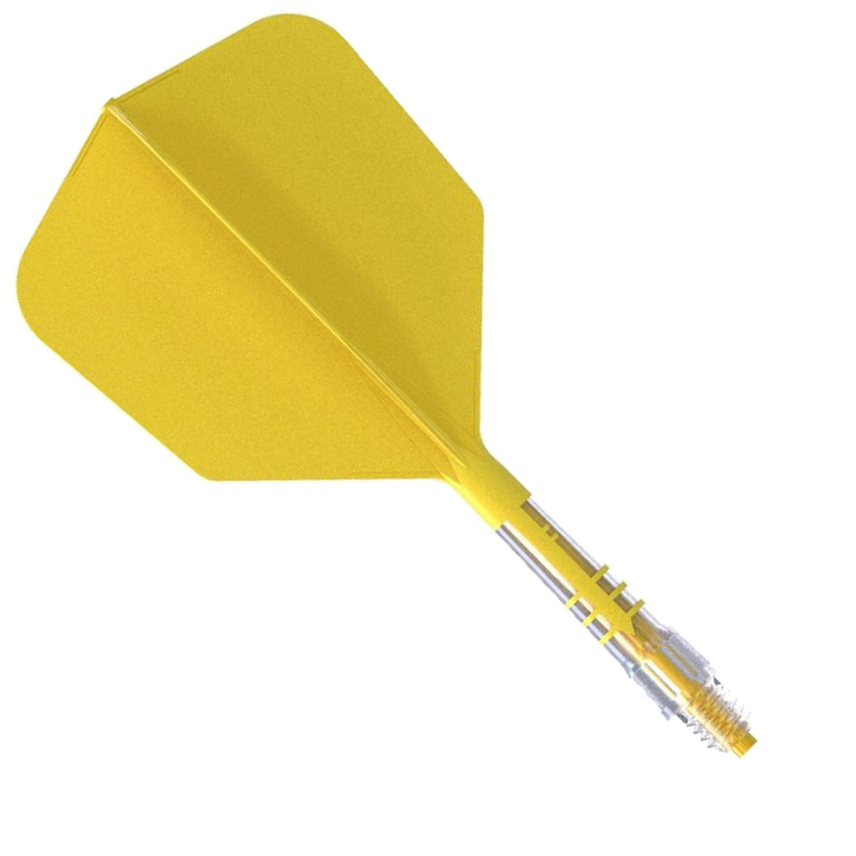 Cuesoul Rost T19 Carbon Fibre - Integrated Dart Shaft and Flights - Big Wing - Yellow