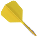 Cuesoul Rost T19 Carbon Fibre - Integrated Dart Shaft and Flights - Big Wing - Yellow