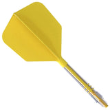 Cuesoul Rost T19 Carbon Fibre - Integrated Dart Shaft and Flights - Big Wing - Yellow