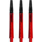 Harrows Alamo VS2 Dart Shafts - Polycarbonate - Black Aluminium Top - Red
