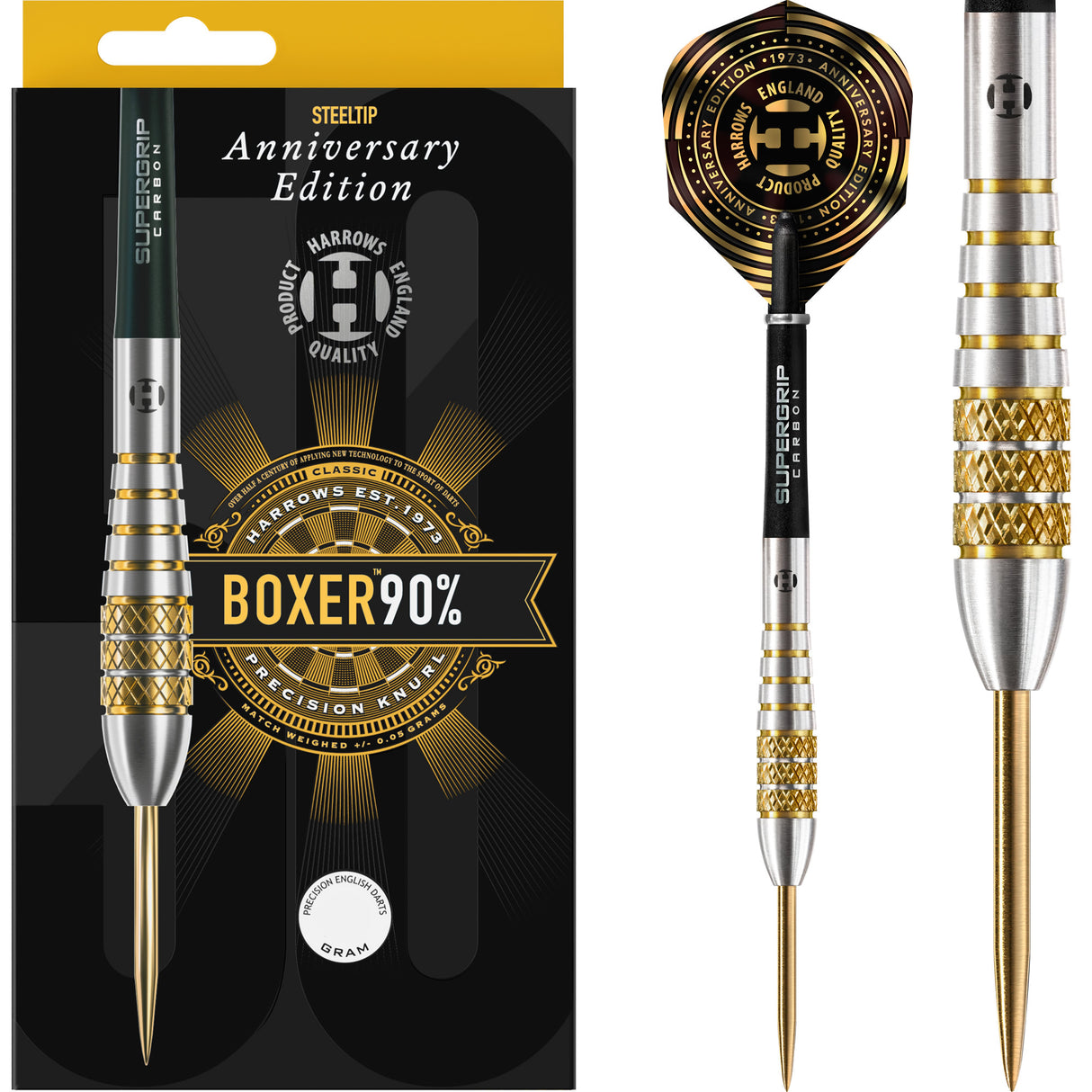 Harrows Boxer Darts - Steel Tip - 90% - Anniversary Edition - Bomb