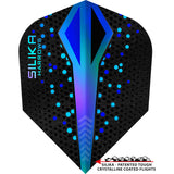 Harrows Silika Dart Flights - Tough Crystaline Coated - Std - No6 - Colourshift