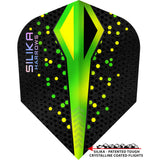 Harrows Silika Dart Flights - Tough Crystaline Coated - Std - No6 - Colourshift