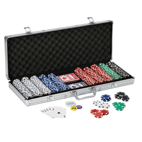 Fat Cat 500Ct Texas Hold'Em Poker Chip Set-0