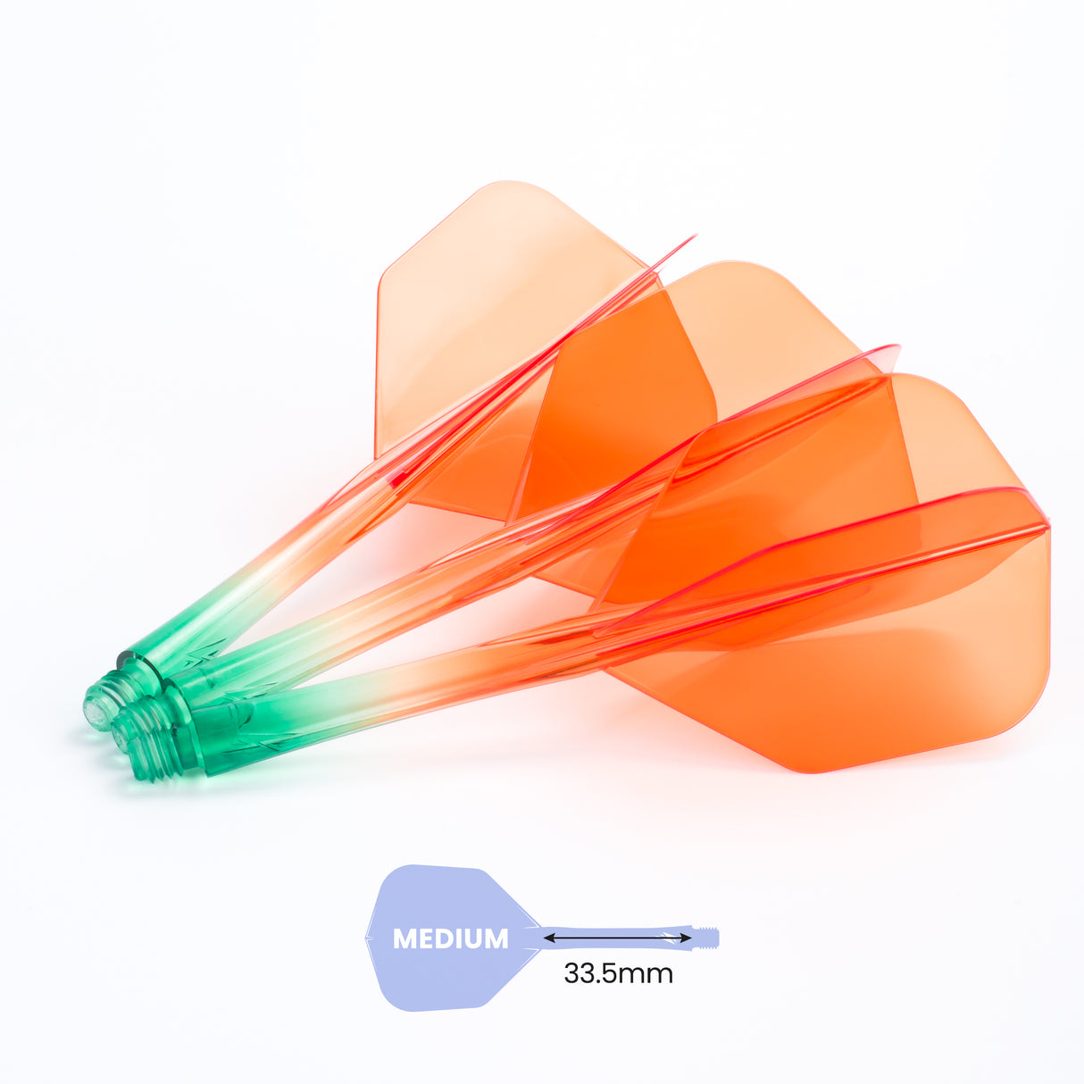 Caliburn SUP Flights - Moulded Flight & Shaft - Standard No6 - Two Tone