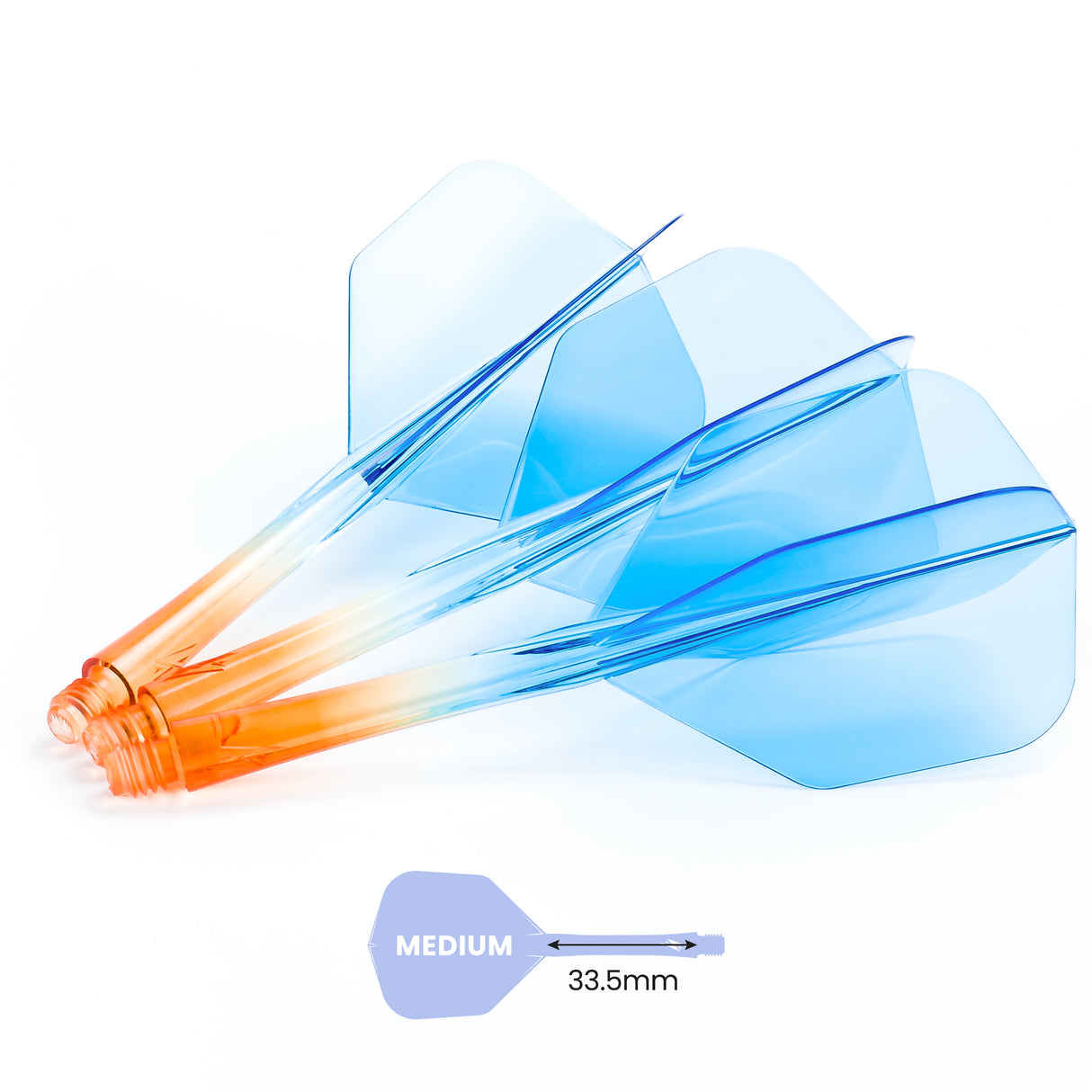 Caliburn SUP Flights - Moulded Flight & Shaft - Standard No6 - Two Tone