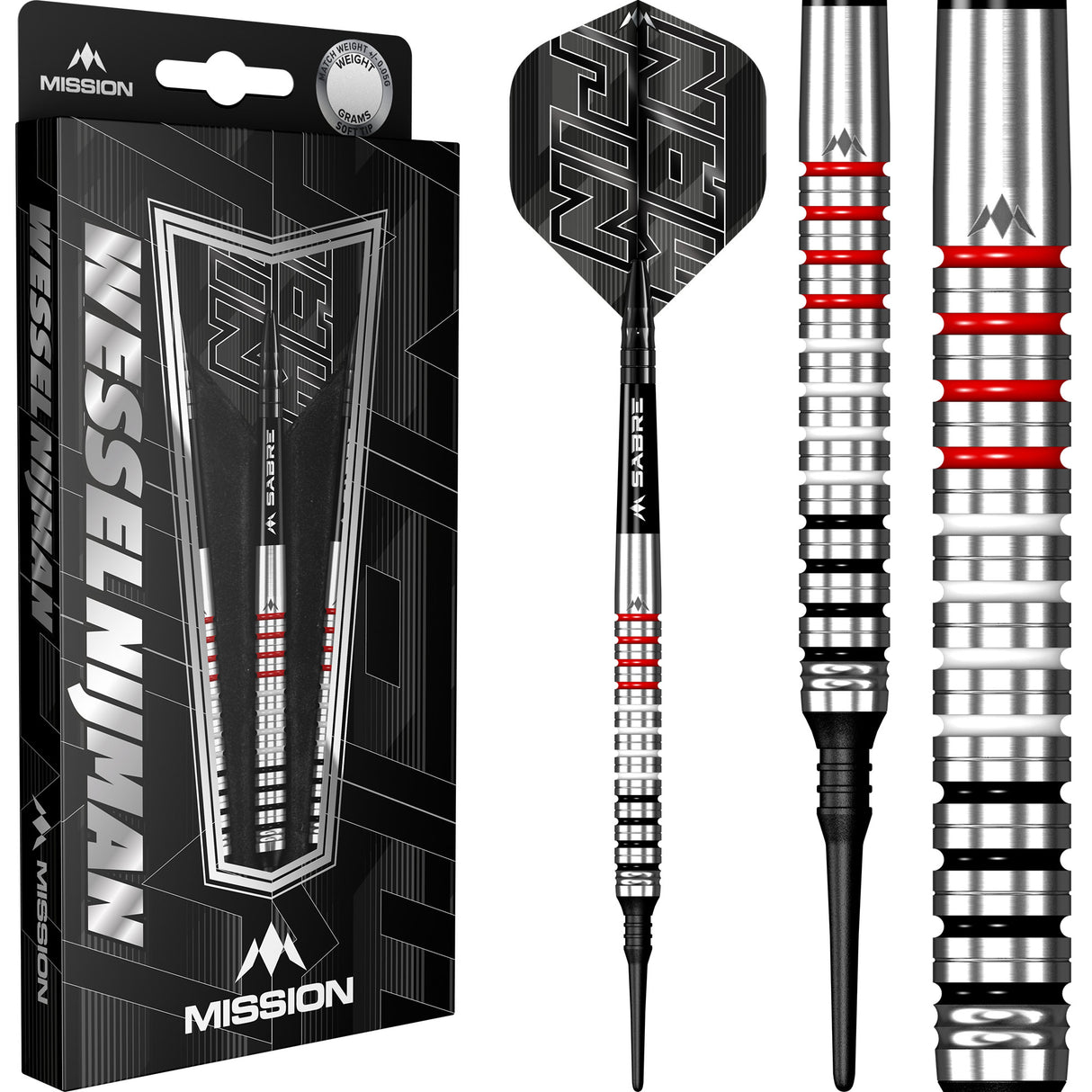 Mission Wessel Nijman Darts - Soft Tip - 95% - Natural