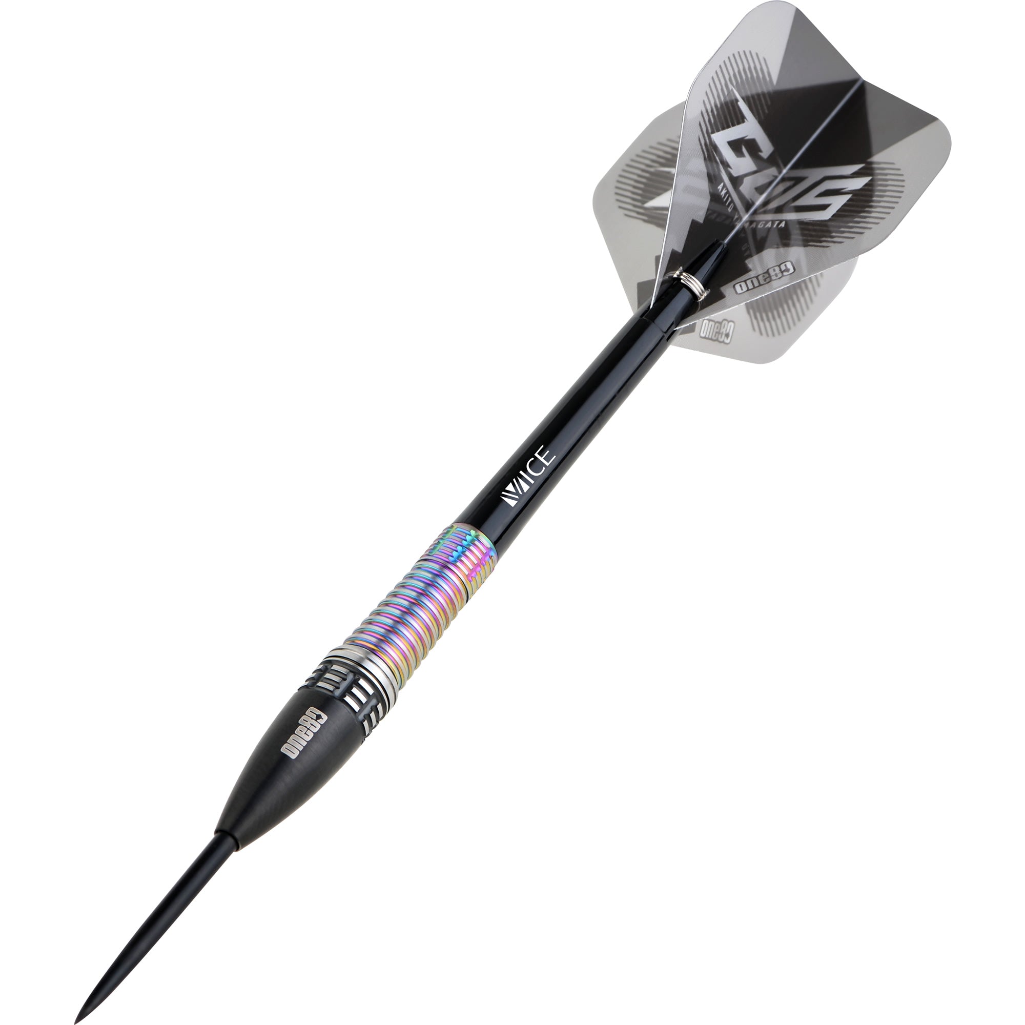 *One80 Akito Yamagata Darts - Steel Tip - Guts - Signature Darts - Black &  Chameleon