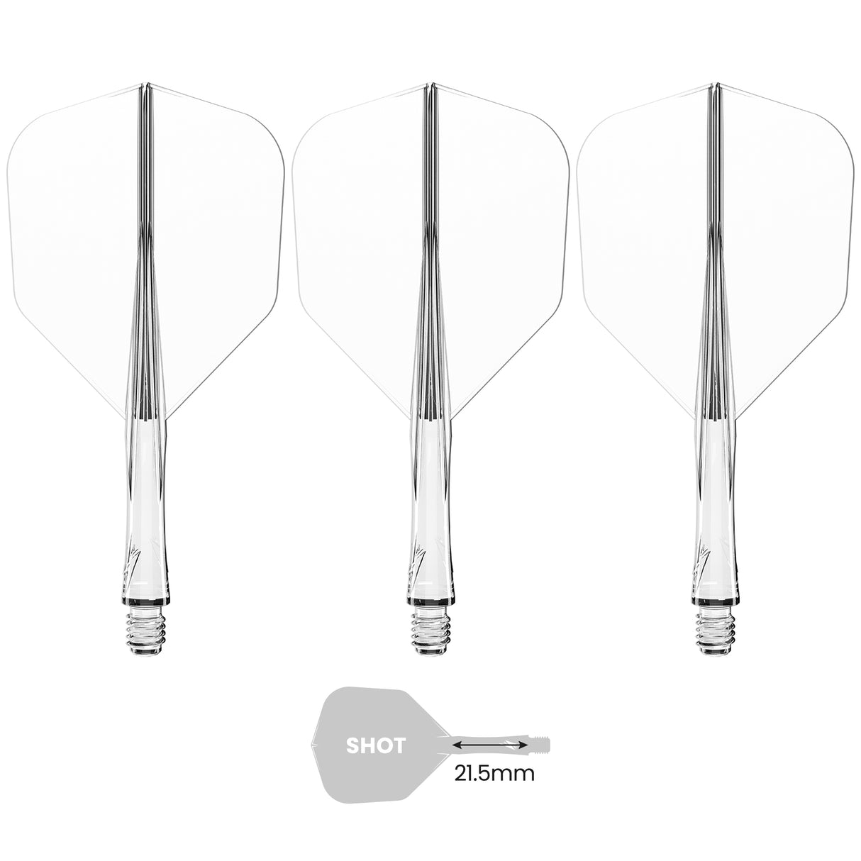 Caliburn SUP Flights - Moulded Flight & Shaft - Standard No6