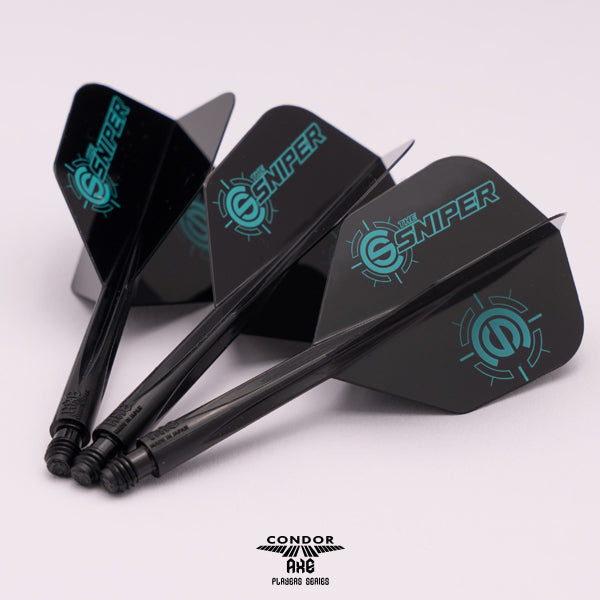 Condor AXE Dart Flights - Small - Connor Scutt - The Sniper - Black