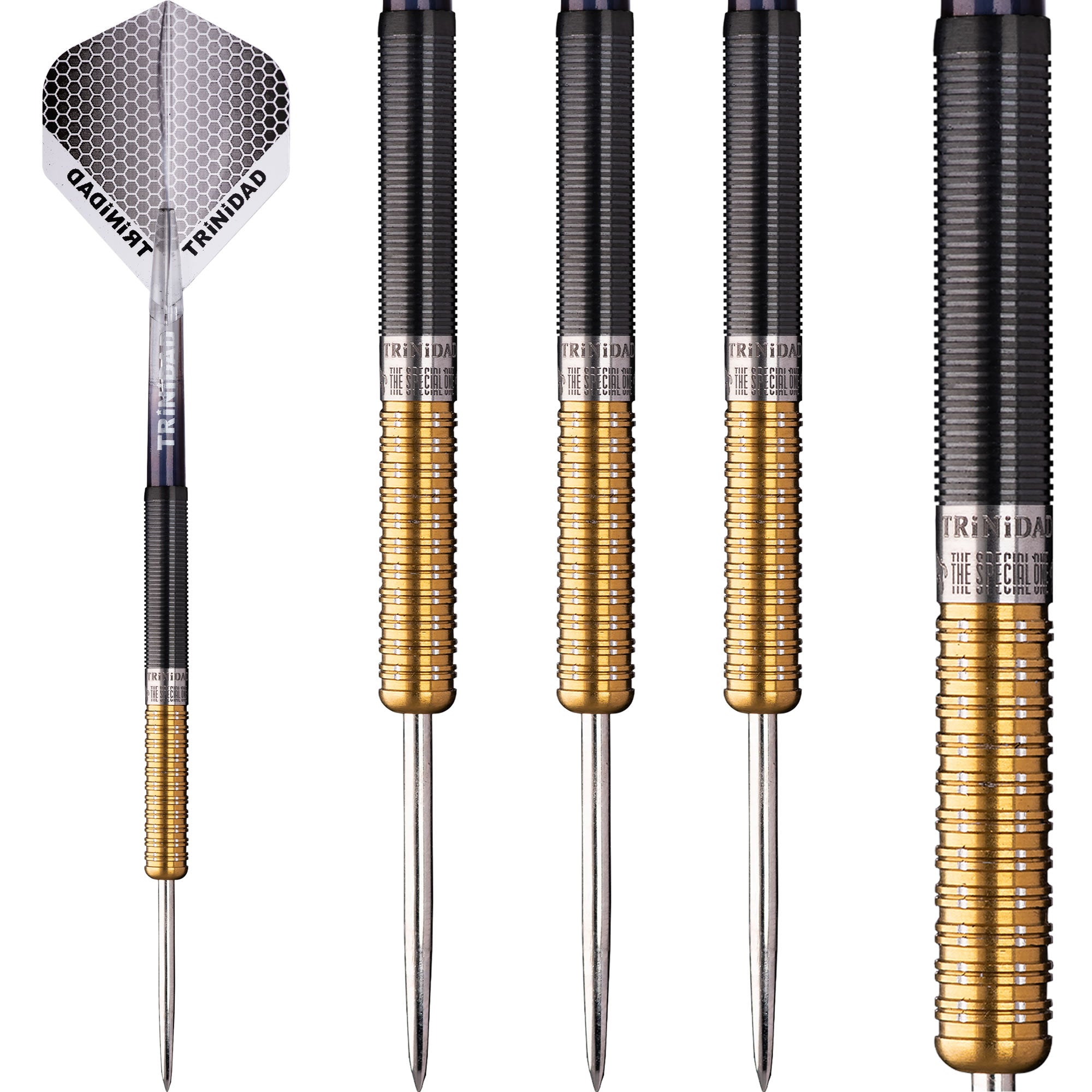 Trinidad Pro - Steel Tip Darts - Jose De Sousa - Type 2 - Gold - 18g