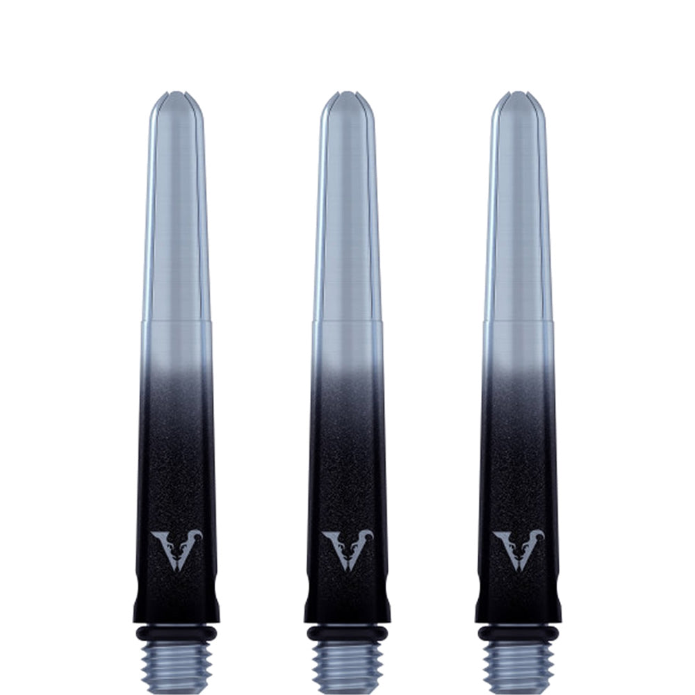 Viper Viperlock Aluminium Dart Shafts - inc O-Rings and Locking Pin - Black & Silver