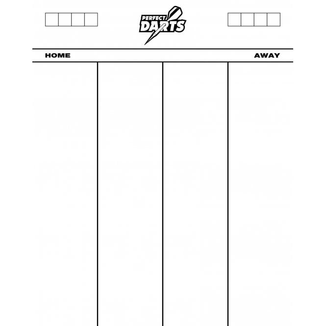 *Perfectdarts Whiteboard Scoreboard 501 - Heavy Duty Dry Wipe Acrylic - 50cm x 40cm