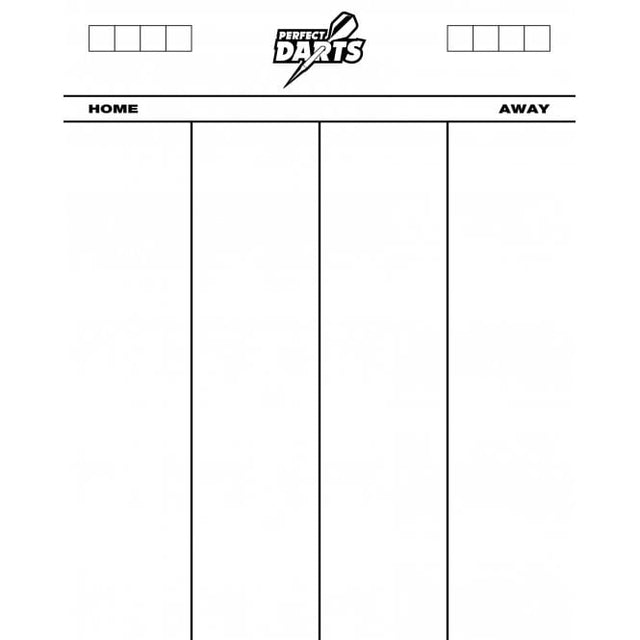 *Perfectdarts Whiteboard Scoreboard 501 - Heavy Duty Dry Wipe Acrylic - 50cm x 40cm