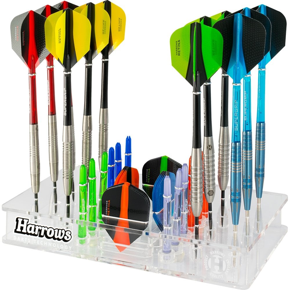 Harrows Darts Station - 12 Darts - 12 Flights - 12 Shafts - Organiser