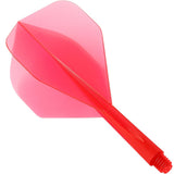 Condor Dart Flights - Zero Stress - Standard - Clear Red Short