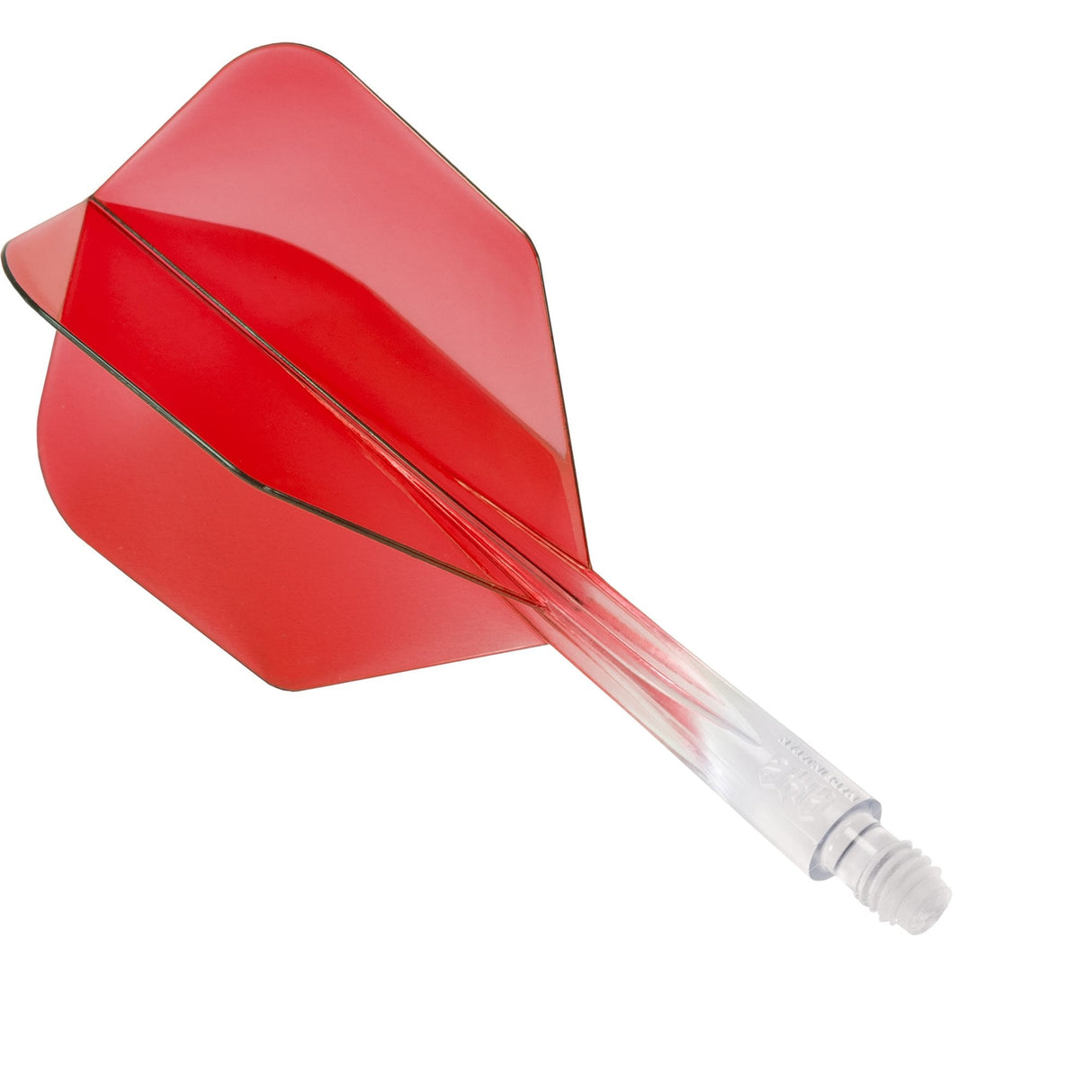 Condor AXE Gradient Dart Flights - Small - Clear Red Short