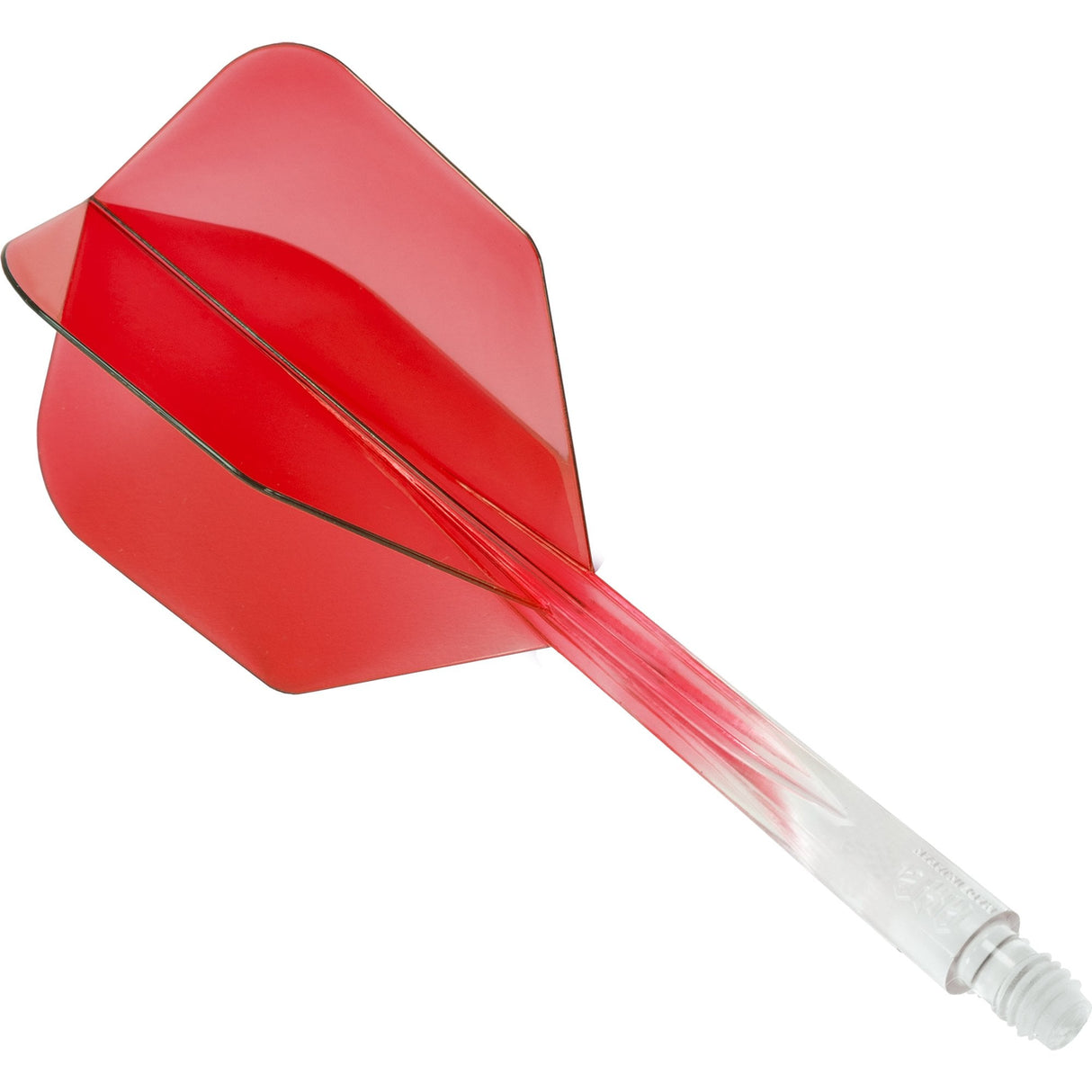 Condor AXE Gradient Dart Flights - Small - Clear Red Long