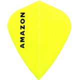 Amazon Dart Flights - Kite Shape - 100 Micron Yellow