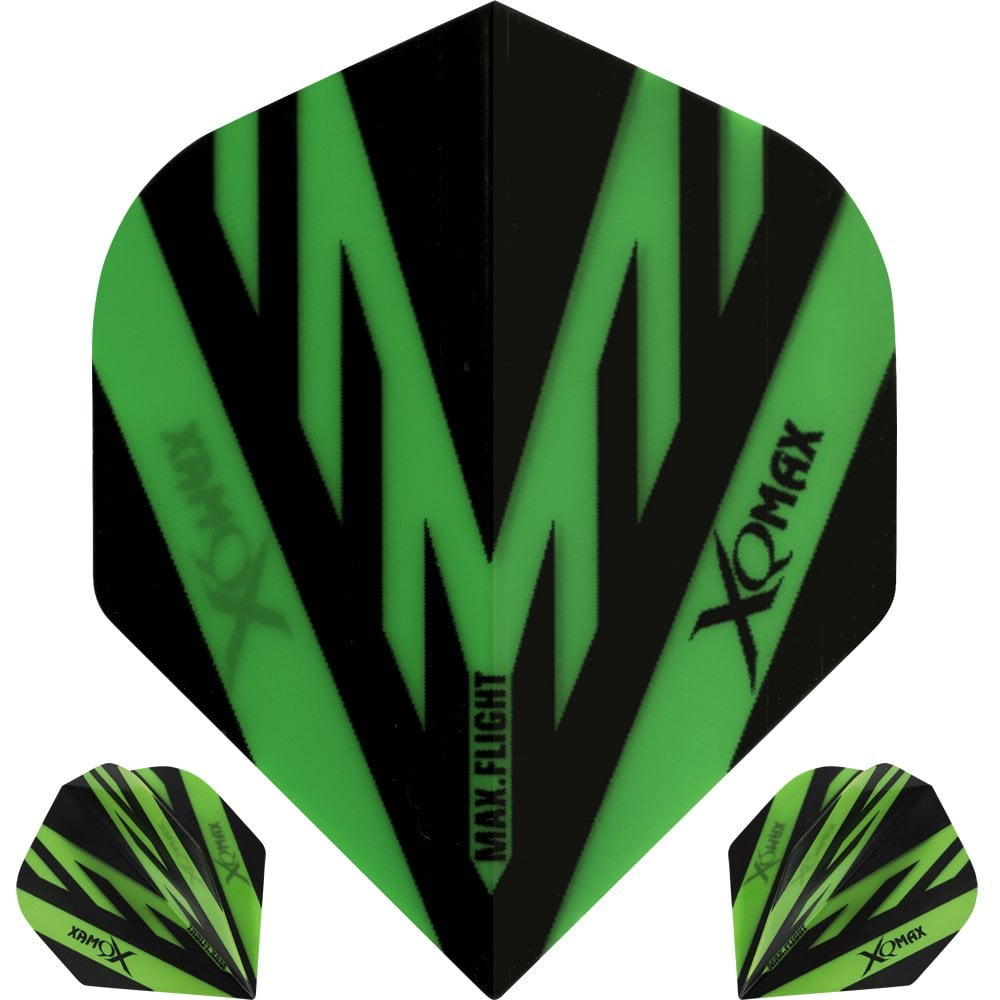 XQMax Dart Flights - Max Flight - 100 - Std Green