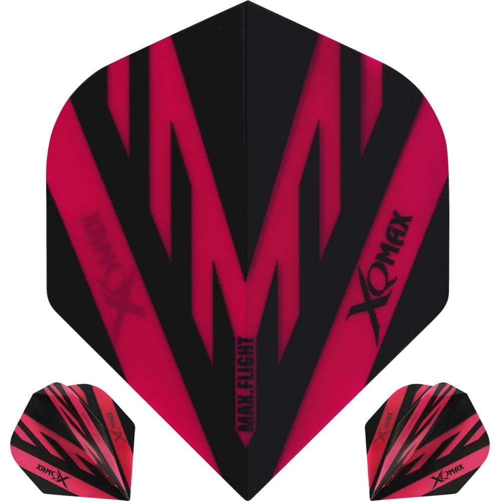 XQMax Dart Flights - Max Flight - 100 - Std Red