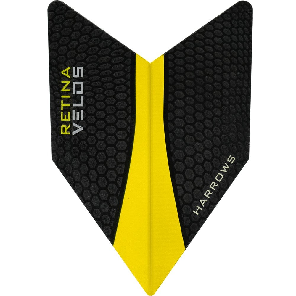 Harrows Retina Dart Flights - Velos Yellow