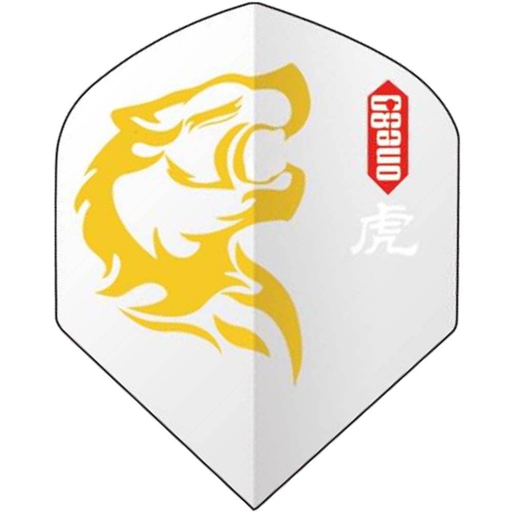 One80 Dart Flights - Animal Kingdom - Std - Transparent Tiger