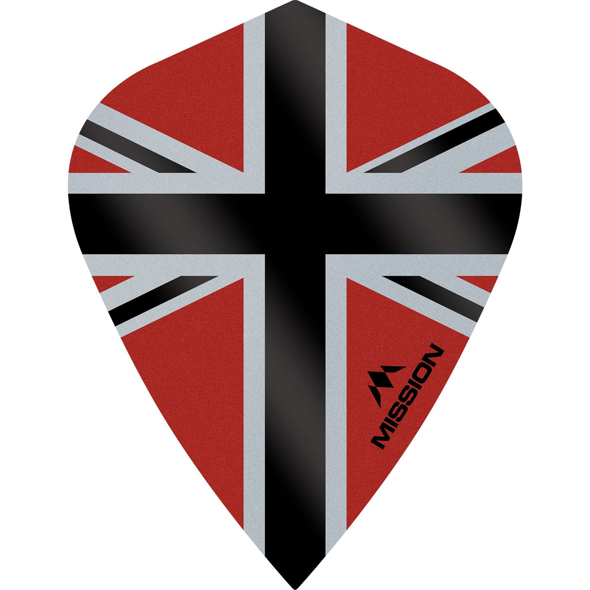 Mission Alliance-X Union Jack Dart Flights - Kite Red Black