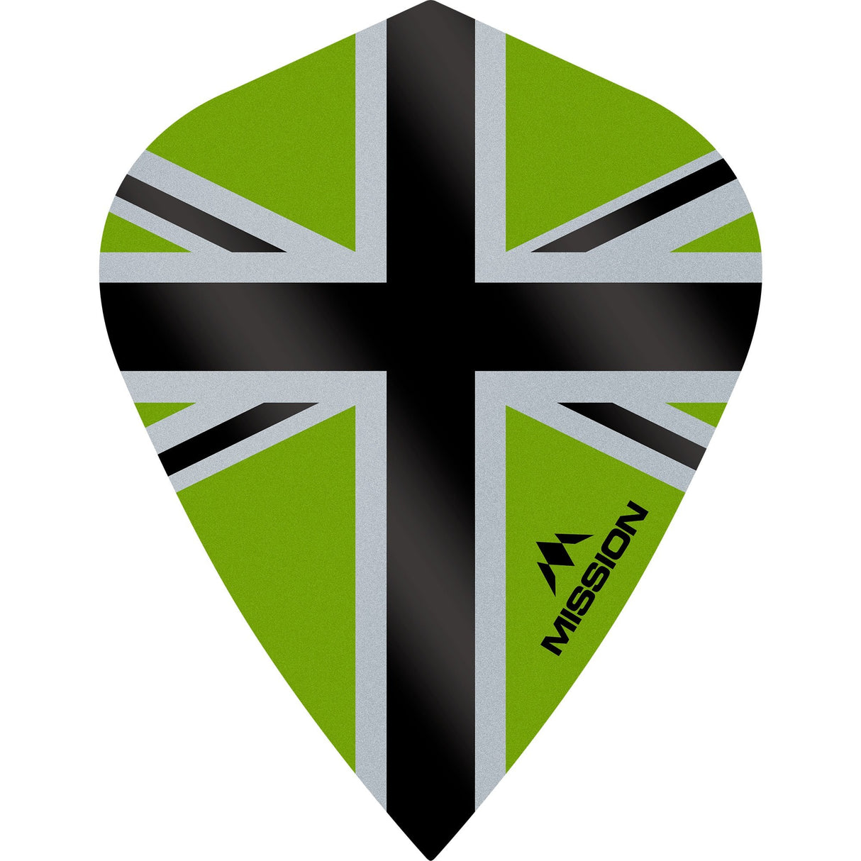 Mission Alliance-X Union Jack Dart Flights - Kite Green Black