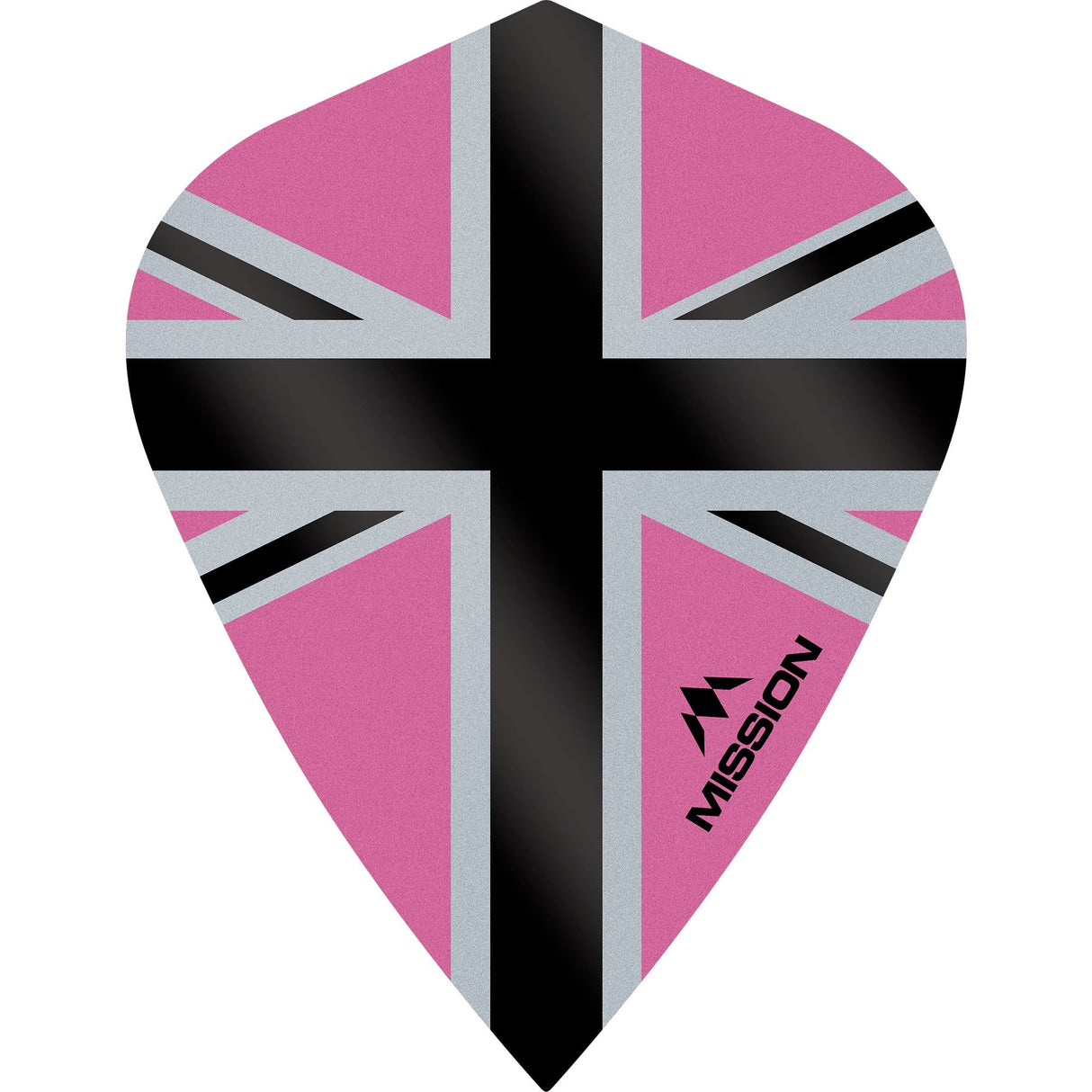 Mission Alliance-X Union Jack Dart Flights - Kite Pink Black