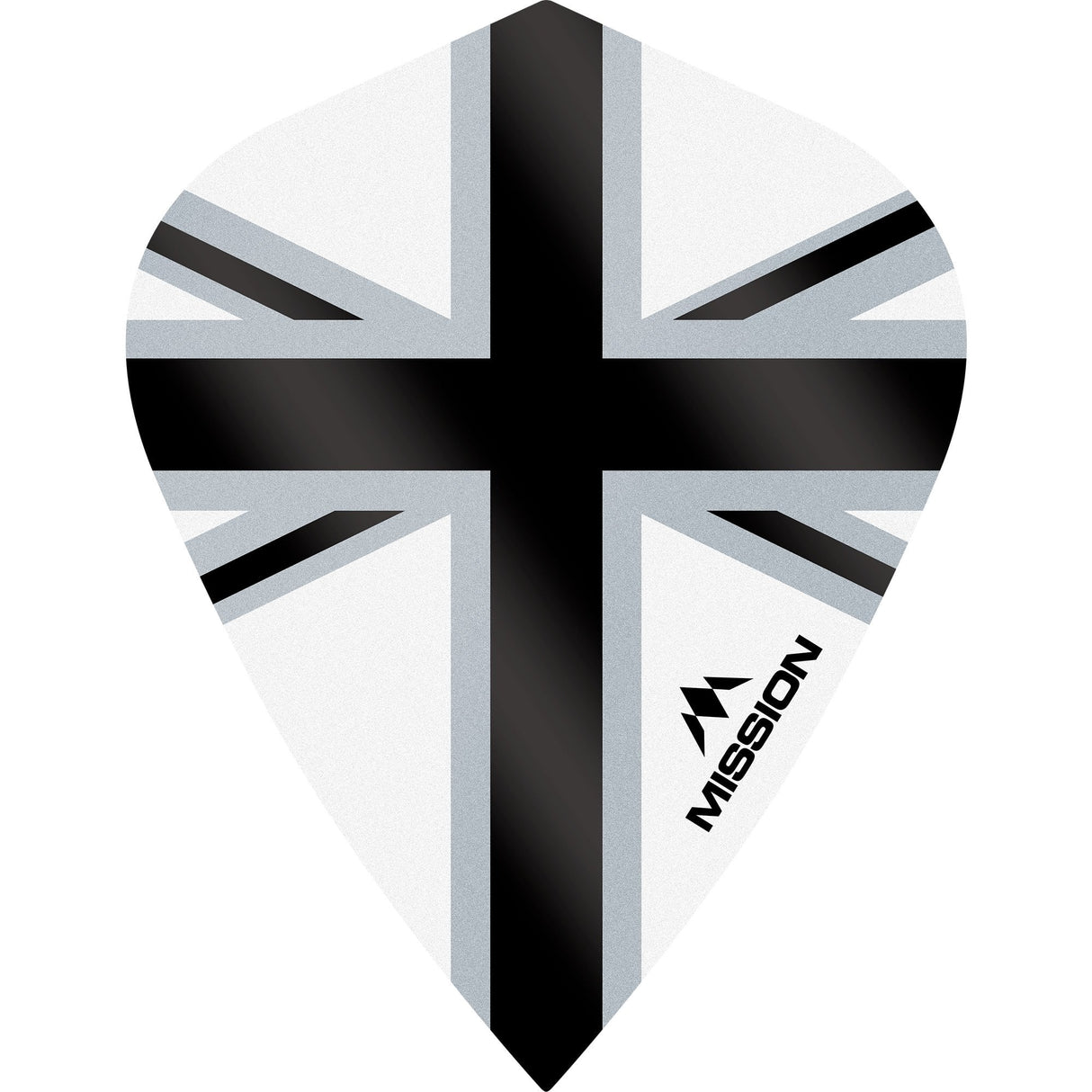 Mission Alliance-X Union Jack Dart Flights - Kite White Black