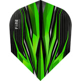 Harrows Fire Inferno Dart Flights - No6 - Std Green