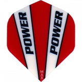 McCoy Power Max Dart Flights - 150 Micron - No2 - Std - Solid - 2 Colour Red White