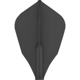 Cosmo Darts - Fit Flight - Set of 6 - W Shape Black